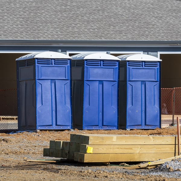 are there any restrictions on what items can be disposed of in the portable restrooms in Berryton